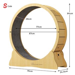 المطرية الصغيرة الحديثة القط المطحنة حماية البيئة لوحة القط لعبة اللياقة البدنية الأسطوانة هادئة الحيوانات الأليفة الرياضة الجري حلقة عجلة - Product Image 5