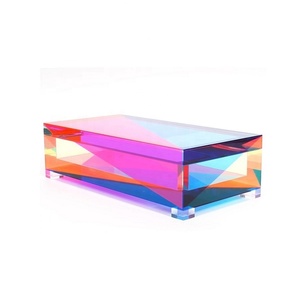 Caja de acrílico iridiscente de lujo con tapa para regalos - Product Image 4