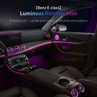 Sortie d'évent de turbine de climatisation avant et arrière de haute qualité avec lumière ambiante de 64 couleurs pour mercedes-benz classe E W213