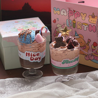 Bougie parfumée Ours Mocha faite à la main en mélange de cire de soja, dans un récipient, pour décoration de chambre, cadeau, vente en gros, logo personnalisé, approvisionnement en vrac