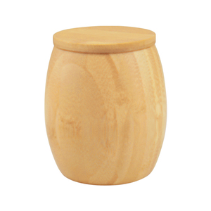 Hộp Đựng Muối Gỗ Tre Tròn Lớn Hộp Đựng Thức Ăn Có Nắp Đậy Cho Bột, Đường, Cà Phê, Trà - Product Image 6