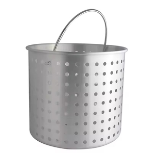 Marmite commerciale classique avec panier de cuisson et couvercle ventilé en aluminium, capacité 20-100 Qt, pour friture de dinde - Product Image 2