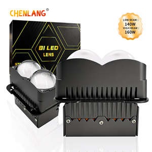 Faro LED Bi-Proiettore Chenlang, <span class=keywords><strong>3</strong></span> Pollici, Quattro Lenti, 6000K+4000K, Due Laser Hi/Lo, 160W/140W, Coppia di Lenti LED per Fari - Product Image 1