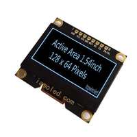 Módulo de Pantalla PMOLED Pasiva de 1.54 Pulgadas, 128x64 Píxeles, Azul, SSD1309 TW28640154C01, Interfaz SPI + I2C, Gran Venta