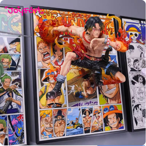 Figurines d'action d'anime de haute qualité One Piece : <span class=keywords><strong>Les</strong></span> trois frères Luffy, Ace et Sabo en course - Product Image 2