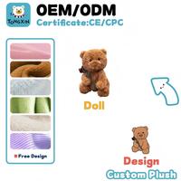 Ours en peluche personnalisés en gros par le fabricant, ours en peluche super doux arc-en-ciel pour cadeaux d'anniversaire et anti-stress, CPC CE OEM ODM