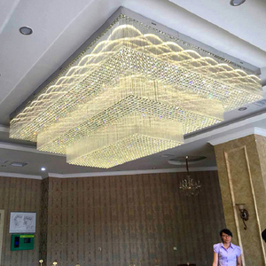 2019 diseño redondo de lujo moderno restaurante de <span class=keywords><strong>hotel</strong></span> decorativo dorado gran luz led de techo - Product Image 4