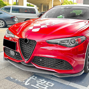 Amp-Z Front Bumper Lip Splitter Carbon Fiber Texture Matte Finish For Alfa Romeo Giulia Sport 2015+ - Product Image 2