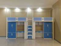 Lit superposé double moderne en métal réglable, écologique et stable, pour dortoir, appartement commercial, hôtel, école, chambre à coucher
