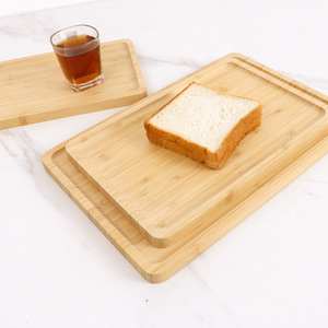 Planche à découper en bambou japonais, plateau <span class=keywords><strong>rectangulaire</strong></span> poli, <span class=keywords><strong>plat</strong></span> pour hôtel, cuisine occidentale, gâteau aux fruits, barbecue, restauration - Product Image 3