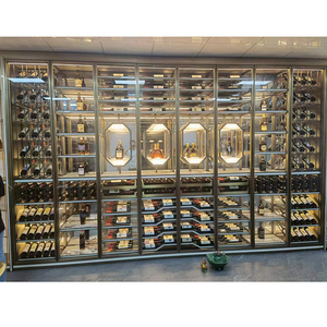 Adega de Vinos de Alta Gama, Área de Degustación Social, Mueble para Vinos de Diseño Moderno y Lujoso Personalizado para Hotel, Villa, Sala de Vinos, Bar de Licores de Alta Gama - Product Image 4