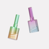 Flacon de vernis à ongles en verre givré de luxe de 15 ml avec bouchon et pinceau pour l'emballage de vernis gel – Vente en gros