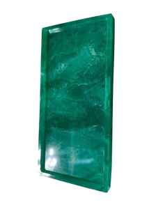 Plateau en résine design avec un style d'art contemporain fait à la main, offrant un rangement élégant et une solution de service pour un usage quotidien à la maison - Product Image 3