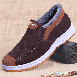 Consegna rapida vendita calda fodera in pile piatto uomo economico stile da passeggio abbigliamento quotidiano causale stivali caldi invernali sneakers mocassini scarpe - Product Image 3