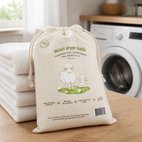 Carton de vente au détail pour boules de séchage en feutre de laine de Nouvelle-Zélande, faites à la main, sans plis, antistatiques, en vrac, pour la lessive à domicile