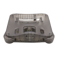 Coque de remplacement en plastique translucide pour console Nintendo 64 (N64)