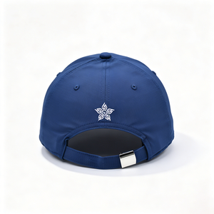 Breathable Perforated Navy 5-Panel <b>Baseball</b> <b>Cap</b> with Puff Printing Letter Design Sporty Summer Outdoor Sunhat Common Fabric - Product Image 6