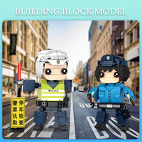 Woma usine OEM ODM 4 en 1 Police Mini figurine bloc de construction assemblage briques personnalisées (C0612)