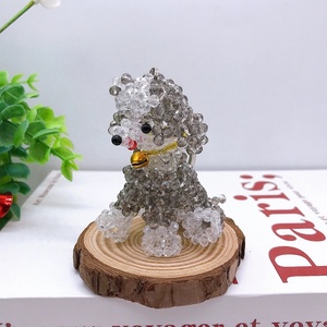 Porte-clés artisanal délicat pour filles, accessoires de voiture, porte-monnaie pour enfants, cadeau d'anniversaire, breloque de sac à main pour femmes, mignon porte-clés grand caniche - Product Image 6