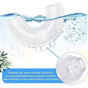 Brosse à dents électrique sonique automatique en forme de U, étanche, 4 modes, rechargeable par USB, blanchiment des dents, lumière bleue - Product Image 4