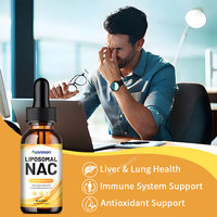 Ausreson OEM Gouttes de N-acétyl-L-cystéine liposomale, Gouttes pour les yeux NAC, Complément alimentaire pour la santé immunitaire, Gouttes de NAC liposomale en vrac