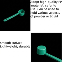 Détergent en poudre écologique YIDING, cuillère ronde de 10 ml avec surface mate en plastique PP et logo personnalisable