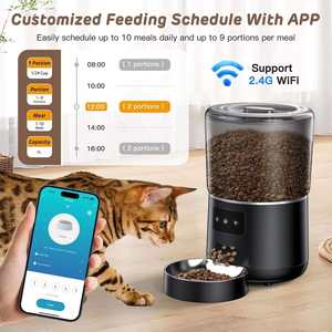 Comedero Inteligente Automático para Mascotas de 4L con WiFi, Control Remoto por Aplicación Tuya, Construcción de Plástico Resistente para Perros, Gatos y Mascotas Pequeñas - Product Image 3