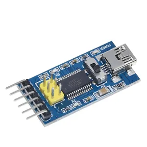 1pc Basic Breakout Board for FTDI FT232RL USB To TTL Serial IC Adapter Converter Module for 3.3V 5V FT232 Switch