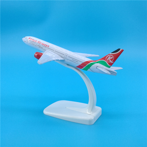 Modèles d'avions en alliage moulé sous pression <span class=keywords><strong>Airbus</strong></span> et Boeing de 14 cm et 16 cm, ornement d'aviation avec base de présentation - Product Image 6