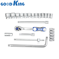 GOODKING Professional 24pcs 1/2 High Torque Automotive Repair Impact Driver Socket Adapter Set 12410