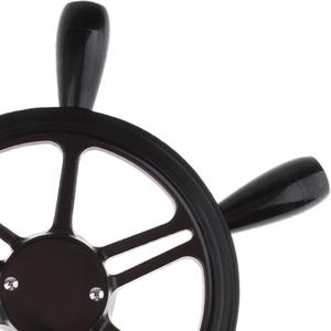 Vintage antico 380mm Dia 3/4 rastremato nave/barca ruota con 6 raggi pomello parti e accessori - Product Image 6