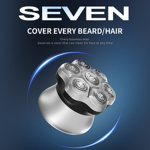 7D Magnetic <b>Head</b> Shaver Bald Men USB Groomer Waterproof Face Rotary <b>Razor</b> Beard Rechargeable Electric Shaver for Men - Product Image 3