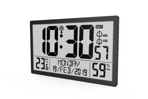 นาฬิกาปลุกขนาดใหญ่ นาฬิกาแขวนผนัง LCD พร้อมวิทยุ แสดงอุณหภูมิ ความชื้น ฟังก์ชั่นเลื่อนปลุก ปฏิทิน นาฬิกาแขวนผนังดิจิตอลขนาดใหญ่ 15.4 นิ้ว - Product Image 2