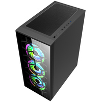 Muñeco de nieve, hermoso diseño, PC de escritorio, funda negra para ordenador, funda para juegos de ordenador, Torre completa, funda para PC personalizada