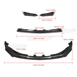 Dry Carbon Fiber <b>Car</b> Front Bumper Spoiler Lip Splitter Body Kit Bumper Lip Chin <b>Diffuser</b> Guard for BMW G80 G82 G83 M3 M4 2021- - Product Image 6