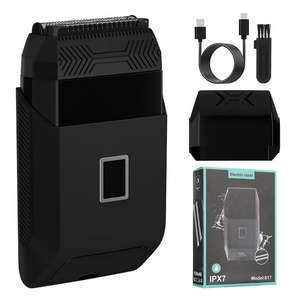 Rasoir Électrique Homme Portable IPX7 8500 tr/min pour Cheveux et Visage, Utilisation Humide/Sèche, avec Couvercle, Chargeur USB, Autonomie 100 min - Product Image 1