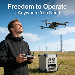 Station d'alimentation OEM X12 pour drone DJI, prend en charge le relais de signal d'éclairage aérien 24h/24, système d'alimentation pour éclairage de drone - Product Image 5