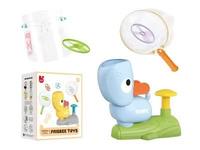 Jeu de lancer de disques volants en forme de canard mignon en plastique pour enfants, pour le plaisir en plein air et le développement de la coordination œil-main