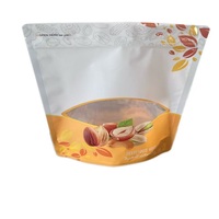 Emballage flexible de bonne qualité, sachet debout avec fermeture éclair, sac imprimé avec fenêtre pour les collations, le café, Cindy
