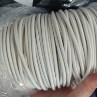 3mm Gummiseil Rundgewebtes Starkes Elastisches Seil Schnürsenkel Gummistretch-Kordel für Armbänder Hosen Bademode