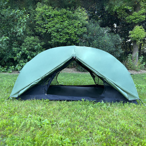 Factory New Custom 2 Person Easy To Setup Outdoor Camping Double Layer Green Dome Tent Camp