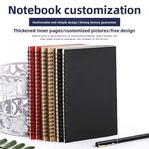 สมุด B5แบบเกลียวสำหรับธุรกิจทำจากหนังวัวออกแบบได้ตามต้องการสำหรับใส่ออกกำลังกายทำการบ้านและเป็นของขวัญพร้อมโลโก้แบบกำหนดเอง - Product Image 2