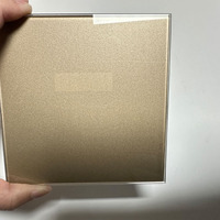Interrupteur d'éclairage semi-transparent doré pour maison intelligente, panneau en verre trempé pour la décoration de la maison, de la salle de sport, de la cuisine et de la salle de bain