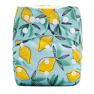 Cloth Diapers Baby OEM High Quality 1 Size Adjustable Customize Cloth Nappy Ecologic Breathable Washable Reusable Baby Cloth Diaper