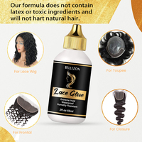 Lem Wig emas tahan air 60ml, lem renda kekuatan ekstra genggam depan tahan air