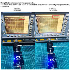 เครื่องส่งสัญญาณ FPV akk Alpha 5 5W vtx 5.8GHz 80CH 1W/2W/3W/5W สลับพลังงาน fvideo สำหรับโดรนแข่งขัน - Product Image 3