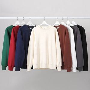 เสื้อสเวตเตอร์คอกลมแบบสวมหัวเสื้อสเวตเตอร์คอกลมมีฮู้ดคอกลมผ้าฝ้ายแบบกำหนดเอง - Product Image 1