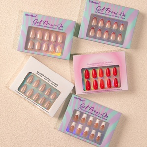Faux ongles de luxe en gel souple, couvrants, réutilisables, à presser, avec colle, personnalisables, vente en gros pour doigts - Product Image 2