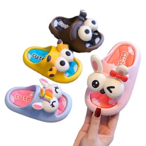 Nuevo bebé <span class=keywords><strong>de</strong></span> fondo grueso antideslizante <span class=keywords><strong>de</strong></span> Interior <span class=keywords><strong>de</strong></span> dibujos animados lindos para zapatillas <span class=keywords><strong>de</strong></span> mujer forro <span class=keywords><strong>de</strong></span> PVC suave punta abierta verano fresco - Product Image 1