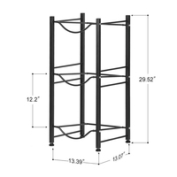 Étagère à eau à 3/4/5 niveaux, support pour bouteille d'eau de 5 gallons, étagère de rangement
